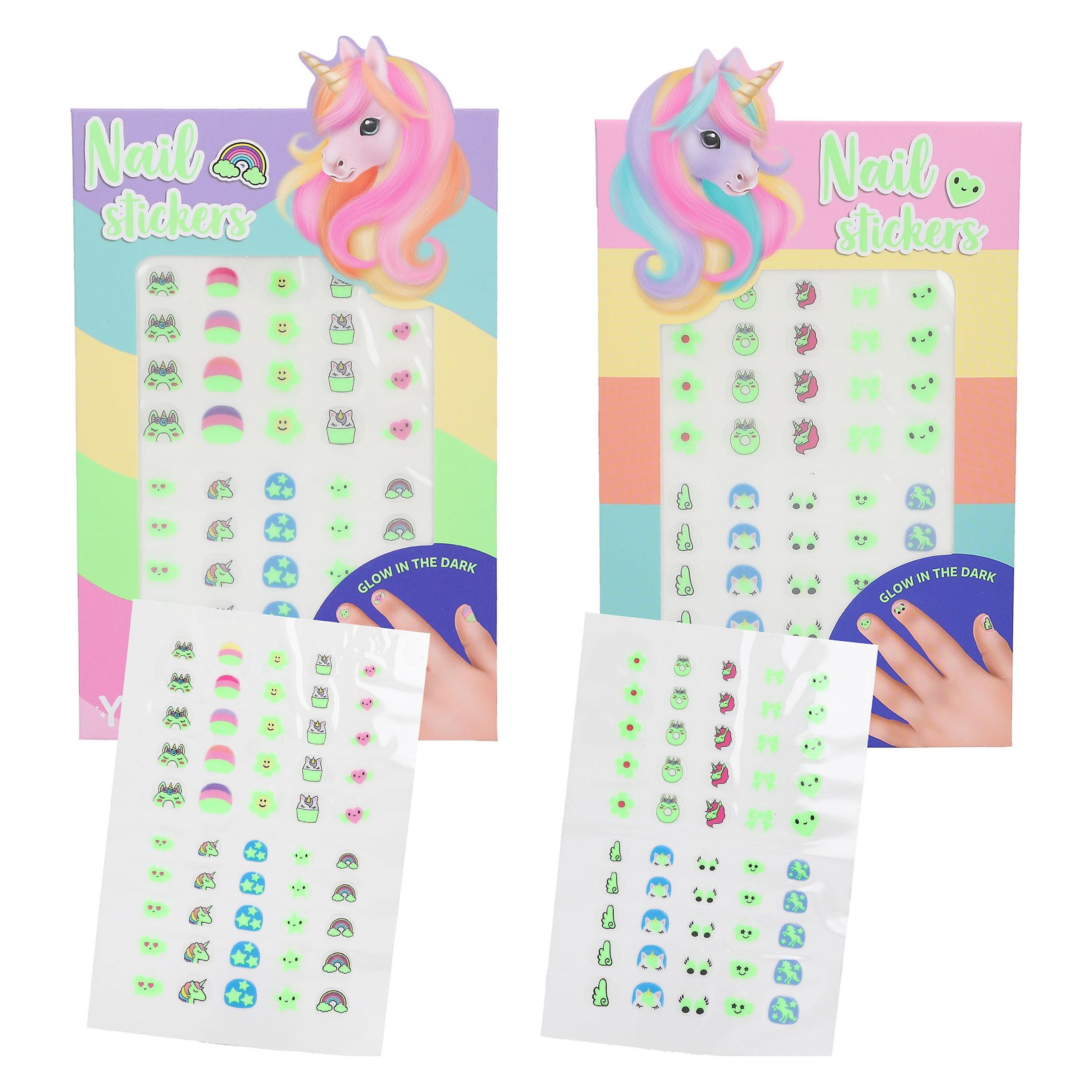 Depesche Ylvi Nagelstickers Glow in the Dark - 100 Stück. (0413072)