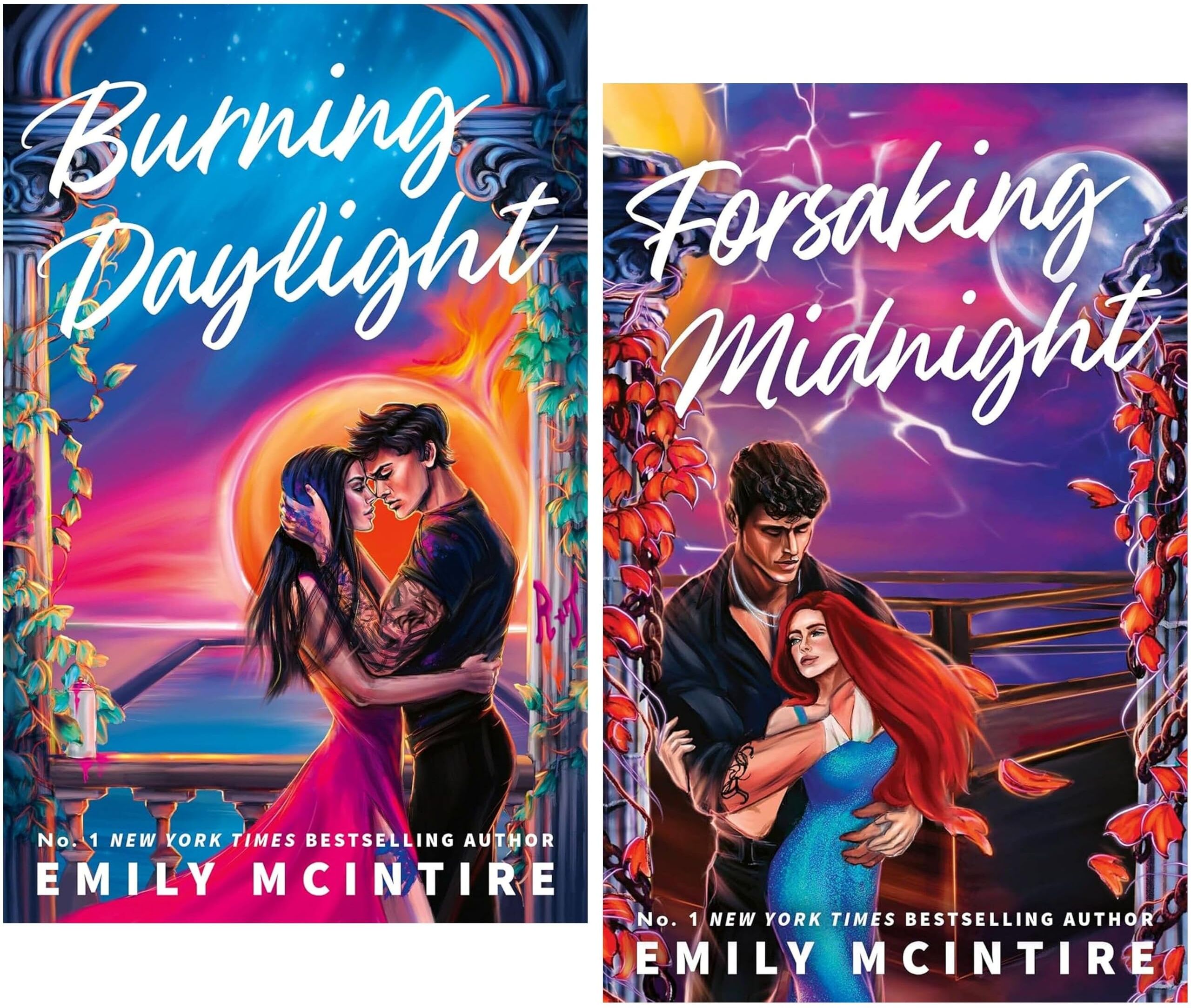 Hachette UK Ltd Defying the Stars Series by Emily McIntire 2 Books Collection Set (Burning Daylight and Forsaking Midnight)