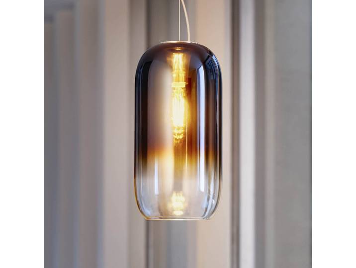 Gople Pendelleuchte Blue Sapphire/Black - Artemide - Wohnzimmer - Design - Glas - Einflammig