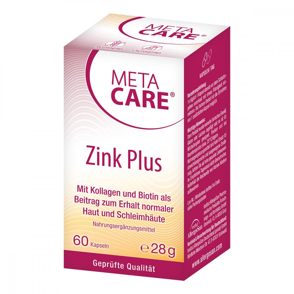 INSTITUT ALLERGOSAN Deutschland (privat) GmbH Meta Care Zink+ Kapseln 12729522