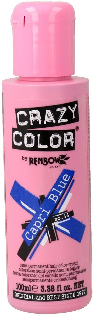 Crazy Color Semi-Permanent Hair Dye 100 ml 44 Capri Blue