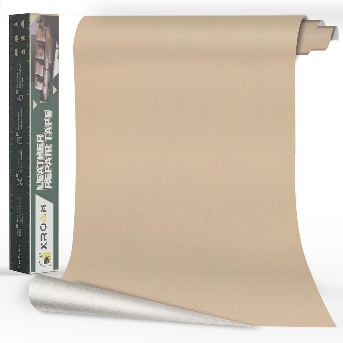 SolidKeus - Zelfklevende Beige Leer Reparatie Patches voor Meubels