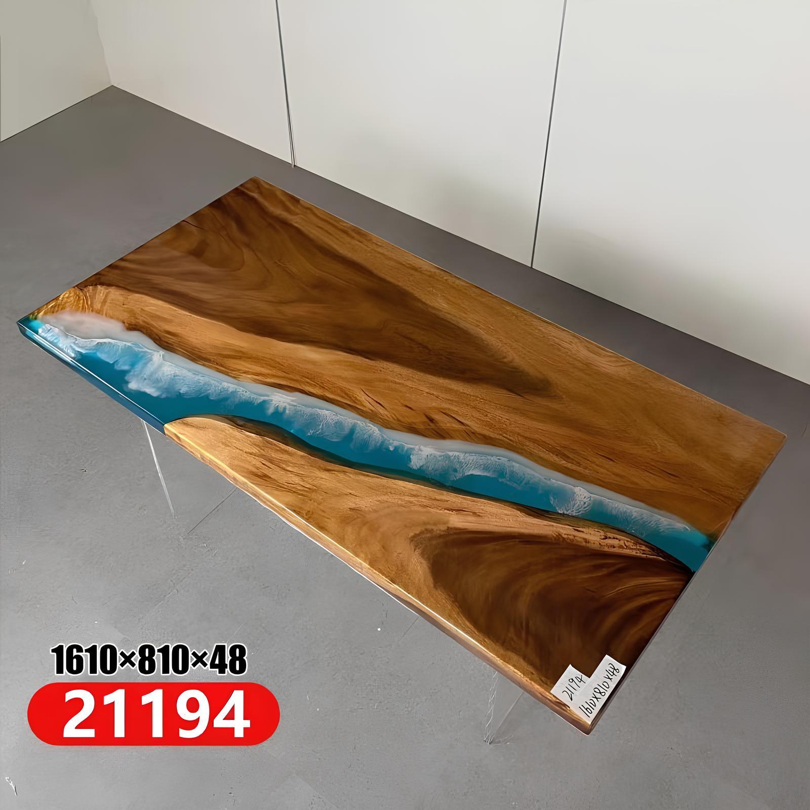 Esstisch River Table Echtes Holz Massiv Epoxidharz Tische 161x81 Flusstisch