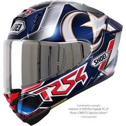 Shoei X-SPR Pro Toprak Razgatlıoğlu TC-2, Integralhelm - Blau/Grau/Rot - M