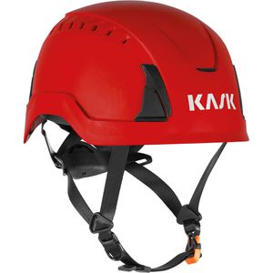 KASK Schutzhelm Primero Air, EN 397, EN 12492, EN 50365, mit 6-Punkt-System & Kinnriemen, Größe 52-63, rot