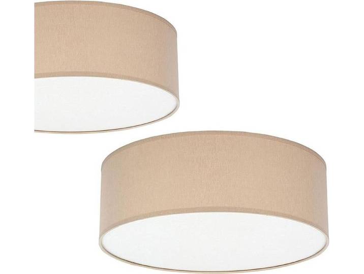 Euluna Deckenleuchte Rondo Deckenlampe Deckenlicht Beige 45 Cm Wohnzimmer R637