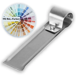 Schneestopper für Rohre bis  Ø34mm, Schraub-Montage, anthrazit, 135 mm L