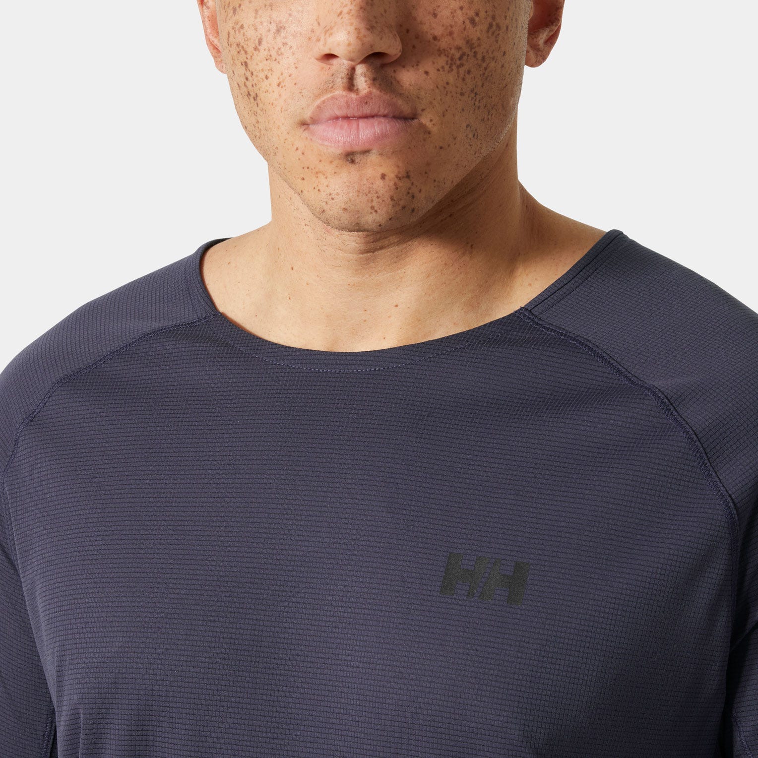 Helly Hansen Men's Trail Long Sleeve T-shirt - Blue/Purple - S