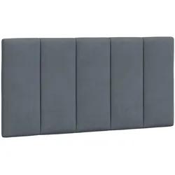 vidaXL Kopfteilkissen "Hanko" Dunkelgrau 100 cm Samt