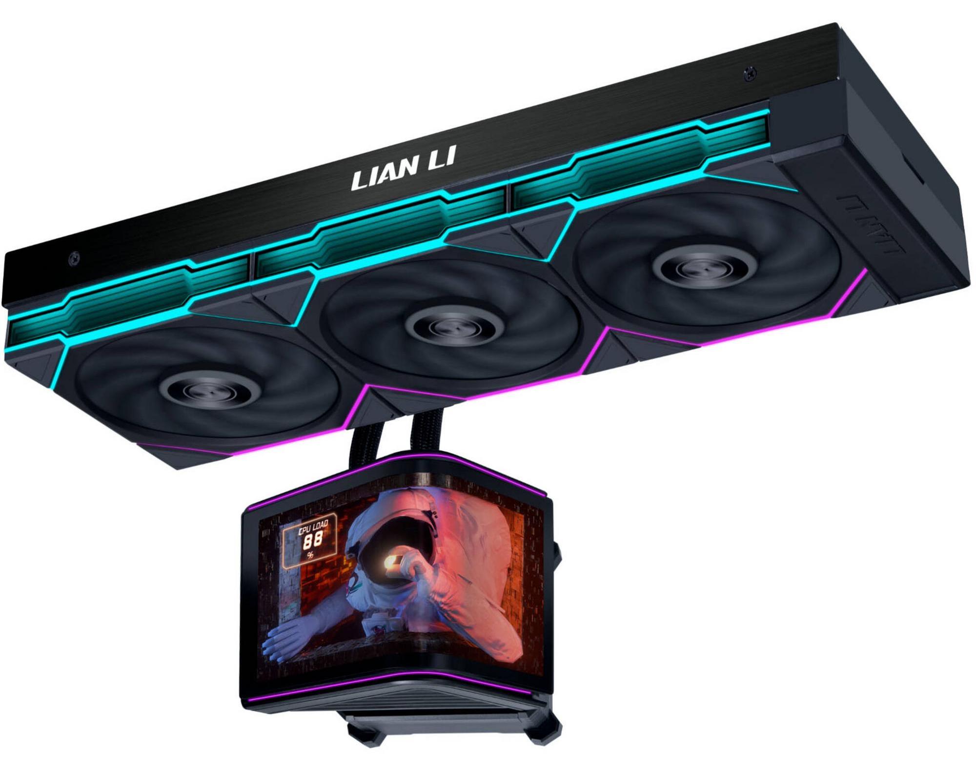 Lian Li HydroShift II OLED Curved 360 UNI FAN TL AiO-Wasserkühlung mm