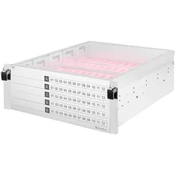 Silverstone SST-RMB41-W - Speichergehäuse - 60 Schächte, Serverschrank Zubehör, Silber