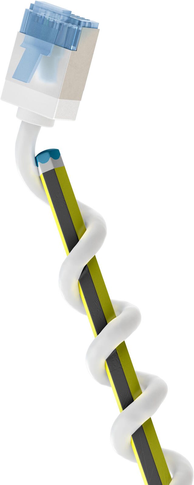 goobay LAN-Kabel CAT6A 3m weiß 74337