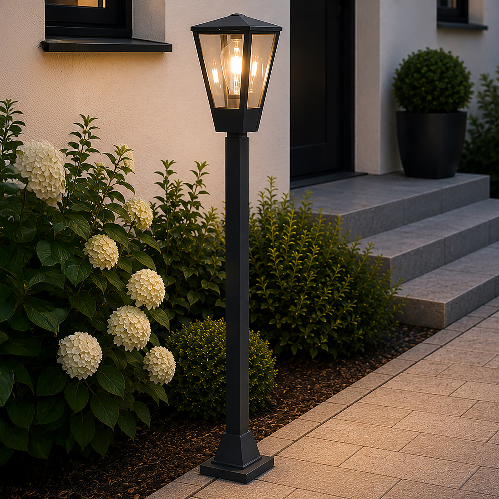 home24 Padverlichting Westcliff type B zwart 98cm