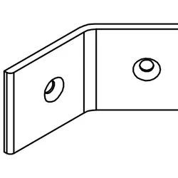 HSK Ersatzteile Sonderwinkel 135°, Edelstahllook, E87318-90 E87318-90