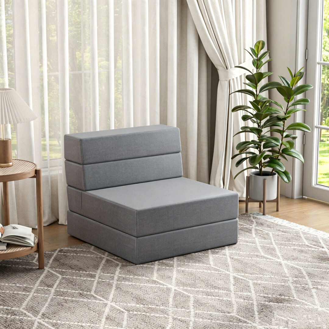 17 Stories Rilie Sofa Bed Grey 90 * 190 cm