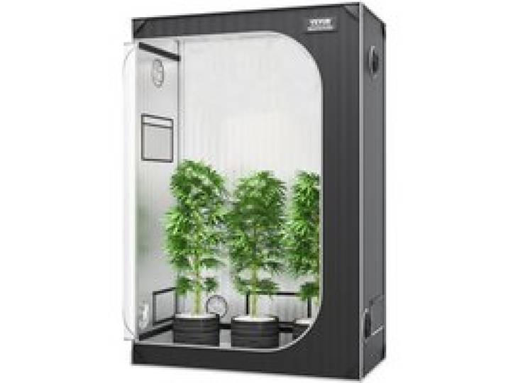 VEVOR Growzelt 122 x 61 x 183 cm Indoor-Growzelt Hydrokultur-Fenstertürablage