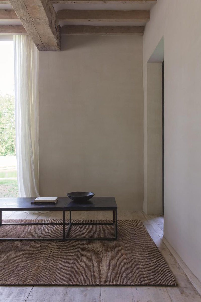 Ligne Pure Dune Vloerkleed - Handgeknoopt Wol - Bruin - 140 x 200 cm