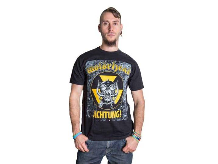 T-Shirt # M Black Unisex # Achtung!