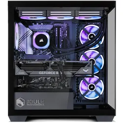 Joule Performance High End Gaming ICUE Link (4000 GB, 64 GB, AMD Ryzen 7 9800X3D, GeForce RTX 5090), PC, Schwarz