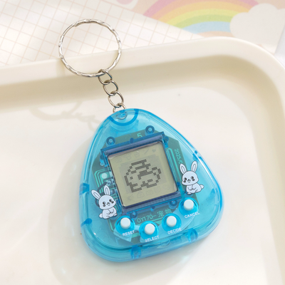 Nostalgic Transparent Electronic Pets, Pixel Funny Virtual Cyber Digital Toy Keychain 11