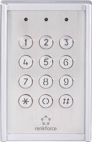 Renkforce 751624 Codeschloss Aufputz IP65 mit beleuchteter Tastatur