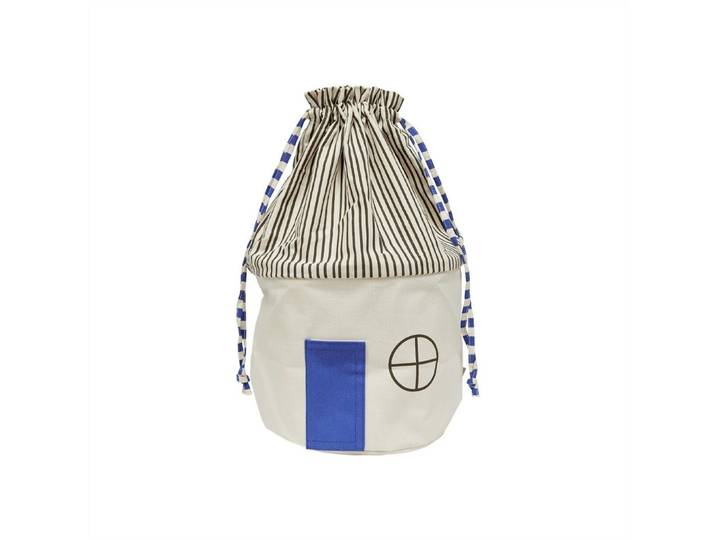Aufbewahrungskorb OYOY Blau Baumwolle B 34 H 52 cm - Aufbewahrungskorb
