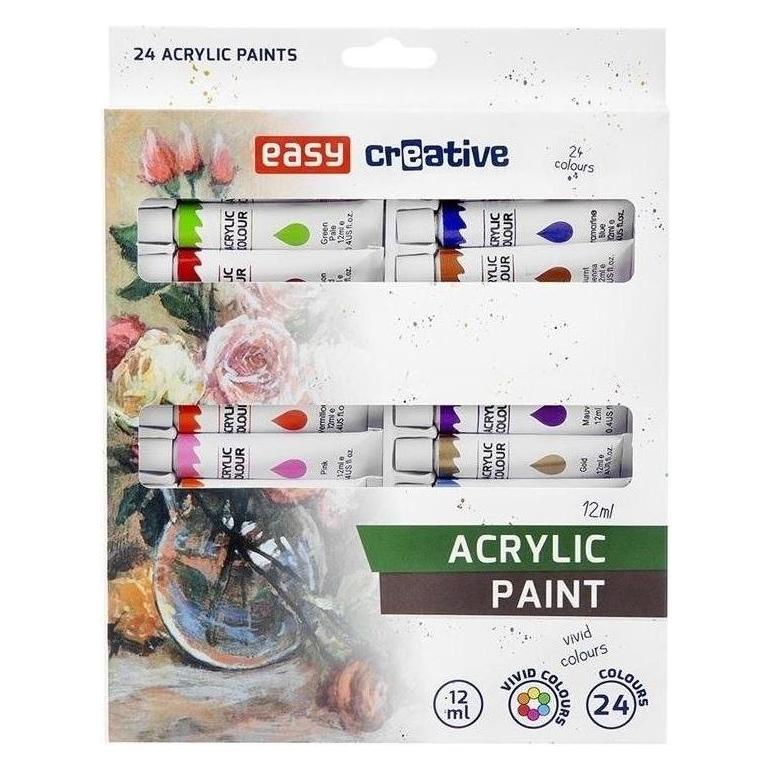 Easy Acrylfarbe 24 Farben (12 ml) (364108)