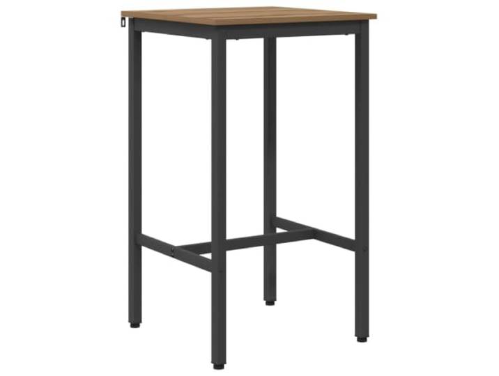 Bartisch, 52 x 52 x 110 cm, Holz aus Technik und verzinktem Stahl, Stil