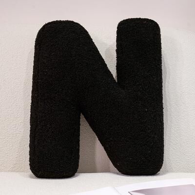 Lush Living Finds I Love U Soft Seat Cushion, Black English Letters Plush Pillow For Back Support, Sofa Chair Plushie Decoration n