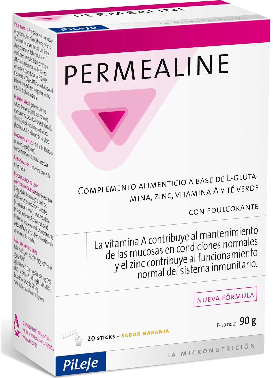 PERMEALINE Pileje Sabor Naranja 20uds