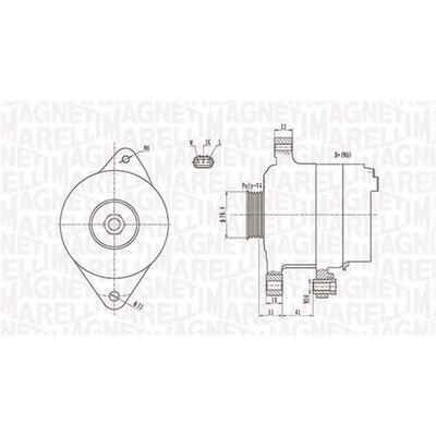 MAGNETI MARELLI Generator 063731793010 für TOYOTA