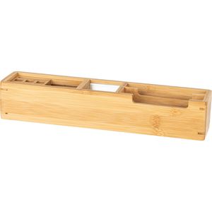 Wedo Schreibtisch-Organizer 611007, Bambus, 11 Fächer, braun