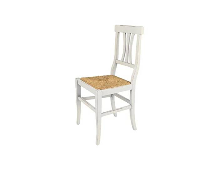 t m c s Tommychairs - Stuhl Artemisia für Küche und Esszimmer, robuste Struktur aus lackiertem Buchenholz handwerklich antik behandelt und Sitzfläche aus Stroh