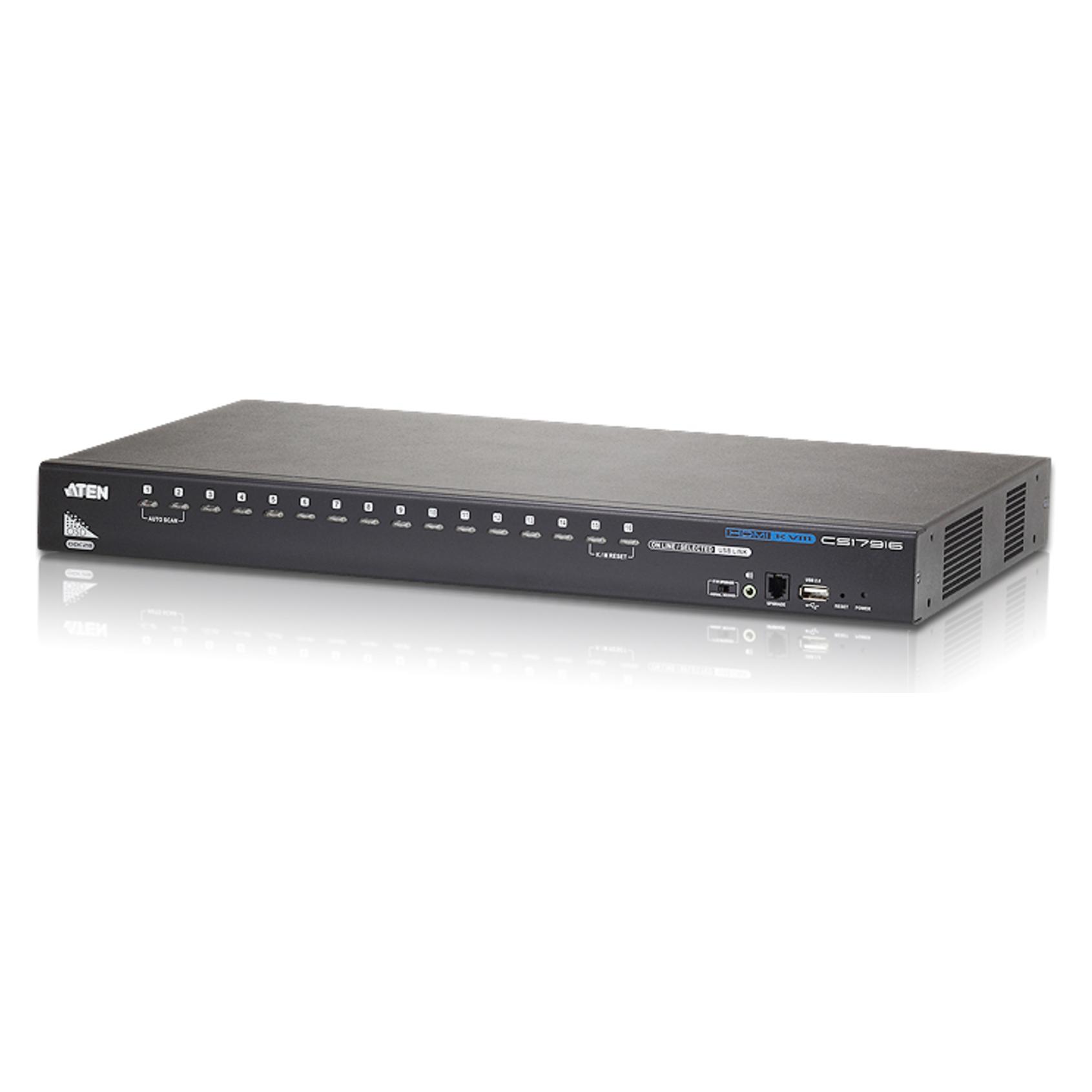 Aten CS17916: HDMI KVM Switch, 16Port (CS17916-AT-G)