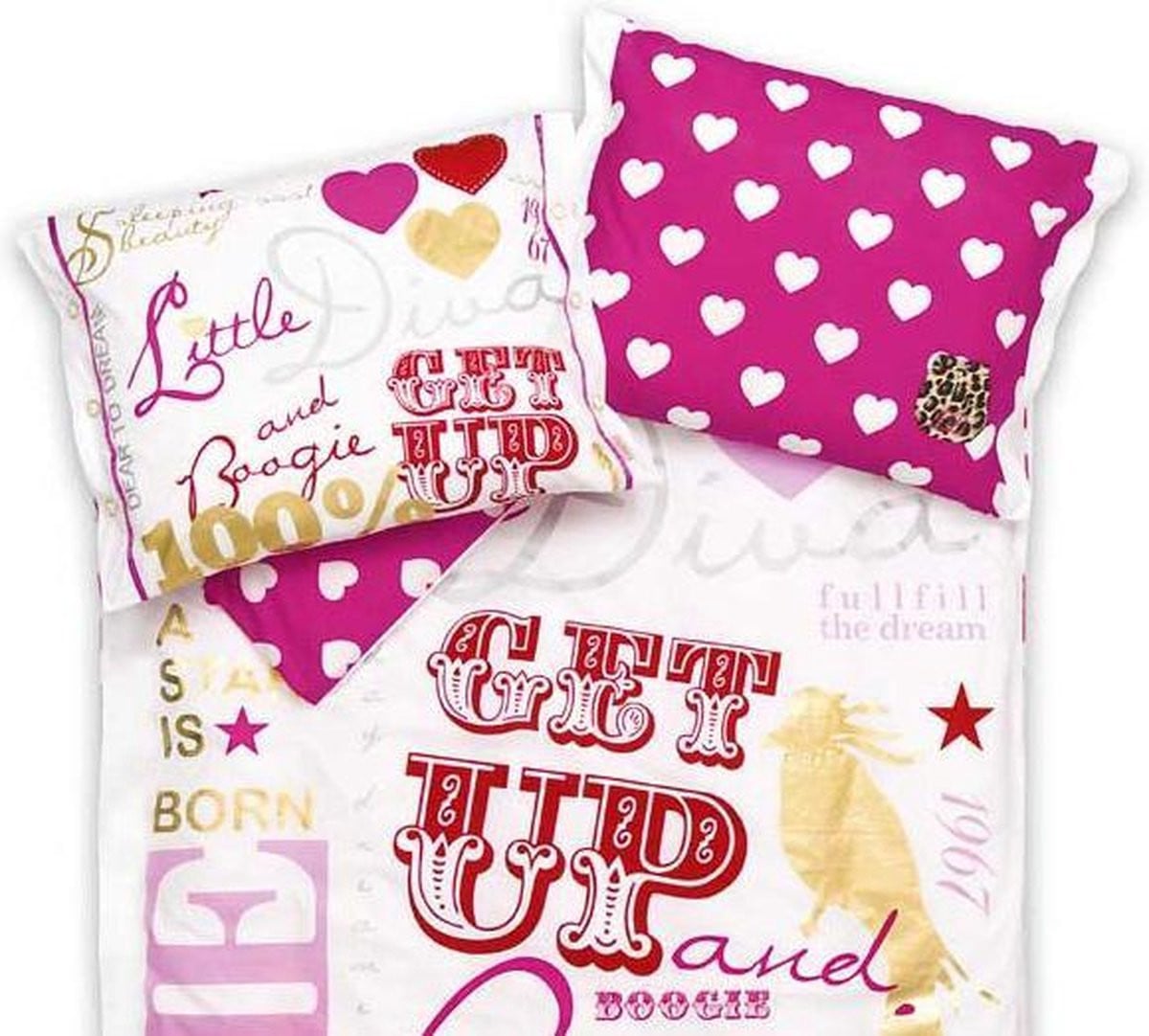 Little Diva Get Up and Boogie Kussensloop - Multi - 50 x 60 cm