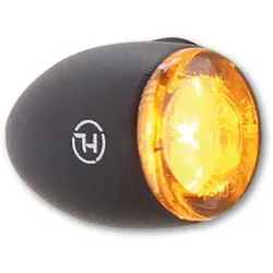 HIGHSIDER pro Proton Two LED Blinker Gehäuse Schwarz / Linse Rauchgrau (Paar), Vorn & Hinten