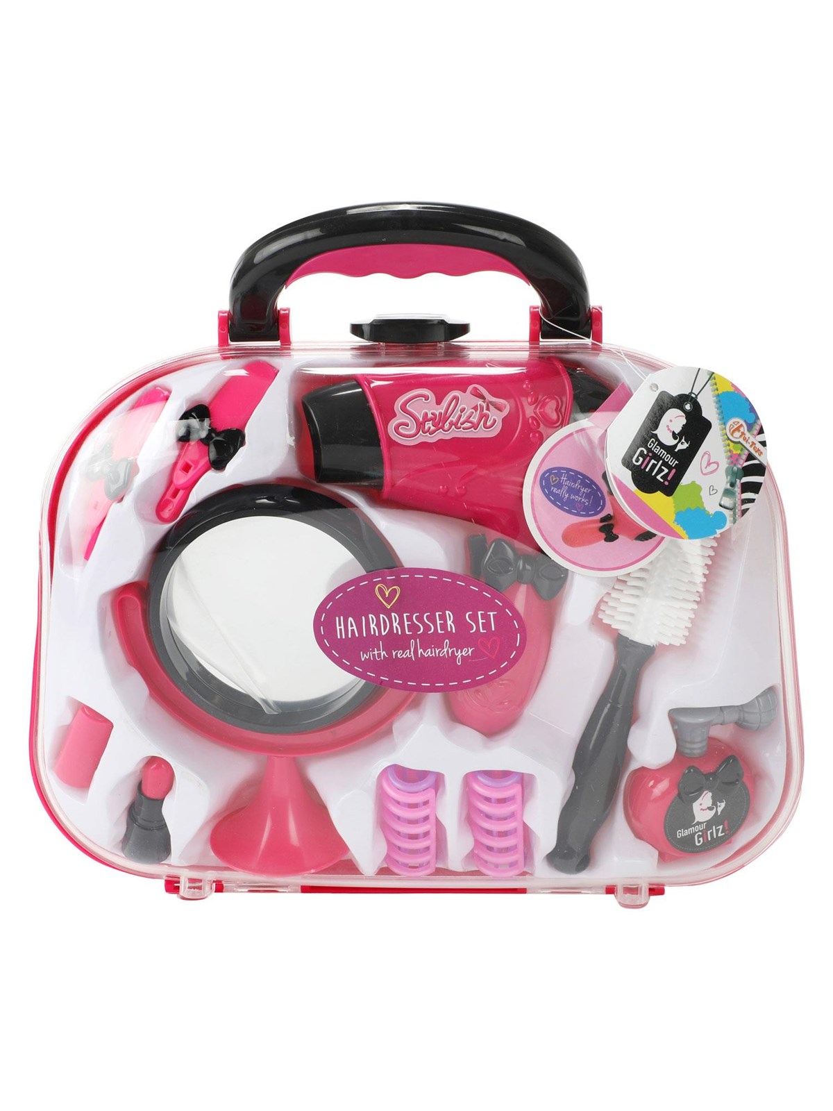 Toi-Toys - Glamour Shine Hairdressing Set with Working Hair Dryer