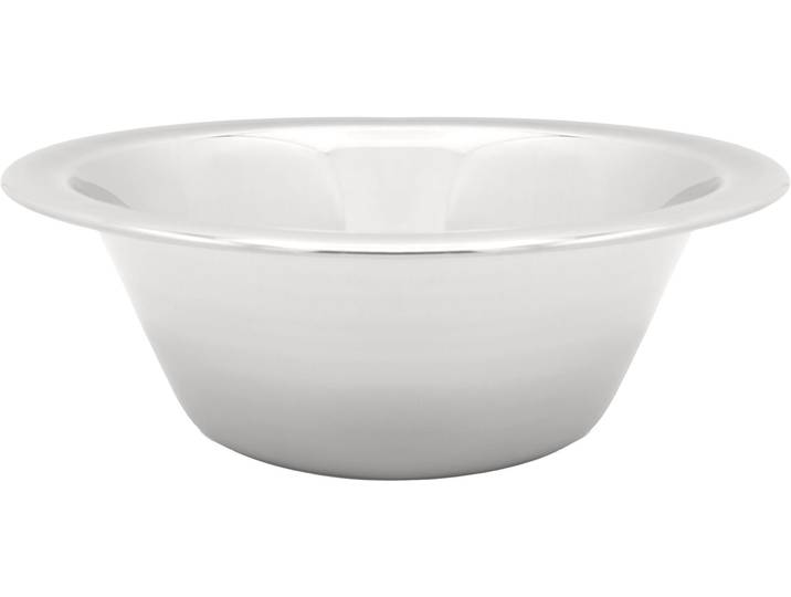 Schüssel KRÜGER Edelstahl-Schüssel , silber (edelstahlfarben), H:9cm Ø:28cm, Edelstahl, Schüsseln, Schüssel, rostfrei, geschmacksneutral, robust, hygienisch
