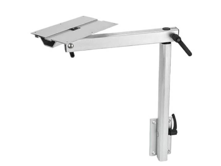 RV-Tischbein-Basishalterung, Rostfreie Halterung, Starke Festigkeit 360-Grad-Drehung, glattes Erscheinungsbild mit Halterung for Wohnmobile(White)