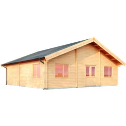 Wolff Finnhaus Gartenhaus Ferienhaus Westerwald 70 mm
