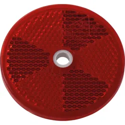 ANHGR 6003 - Anhänger - Reflektor, rund, mit Bohrung, rot