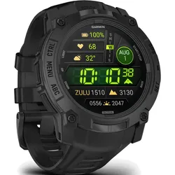 Garmin Instinct® 3 Instinct 3 – 50 mm, AMOLED, Tactical Edition Schwarz mit Silikon-Wechselarmband 26 mm" 010-03020-50" - digital,schwarz - 50mm