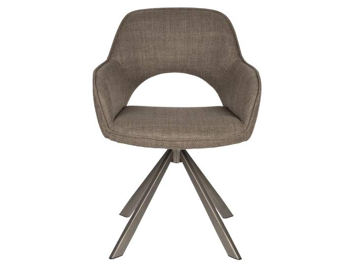 Esszimmerstuhl Toye 2er-Set – aus Polyester in Braun - Braun - Luxusbetten24