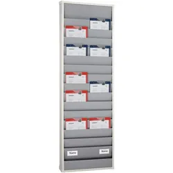 Eichner, Präsentationstafel, Planungstafel zweireihig mit 15 Schienen 554 x 1757 mm