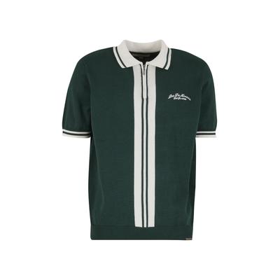 Poloshirt PAS DE MONACO "Pas De Monaco EMBLEME POLO", Herren, Gr. XL, pedosa grün, 100% Baumwolle, unifarben, relaxed fit, amerikanischer Ausschnitt, Shirts