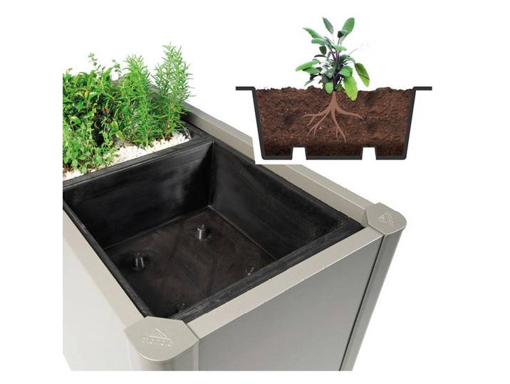 Biohort Pflanzenstecker, Schwarz, Kunststoff, 50x18x50 cm, Gartenzubehör, Hochbeet