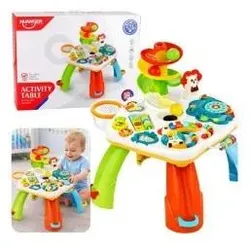 Lean Toys Lerntisch mit Klavier und Kugelrutsche