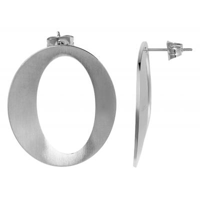 Paar Ohrstecker ADELIA´S "Damen Ohrstecker aus Edelstahl", silber, Ohrringe, Damen, Damen, Edelstahl