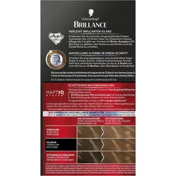 2x Schwarzkopf, Haarfarbe, Haarcoloration Brillance L865 Honigbraun (L865 Honigbraun)