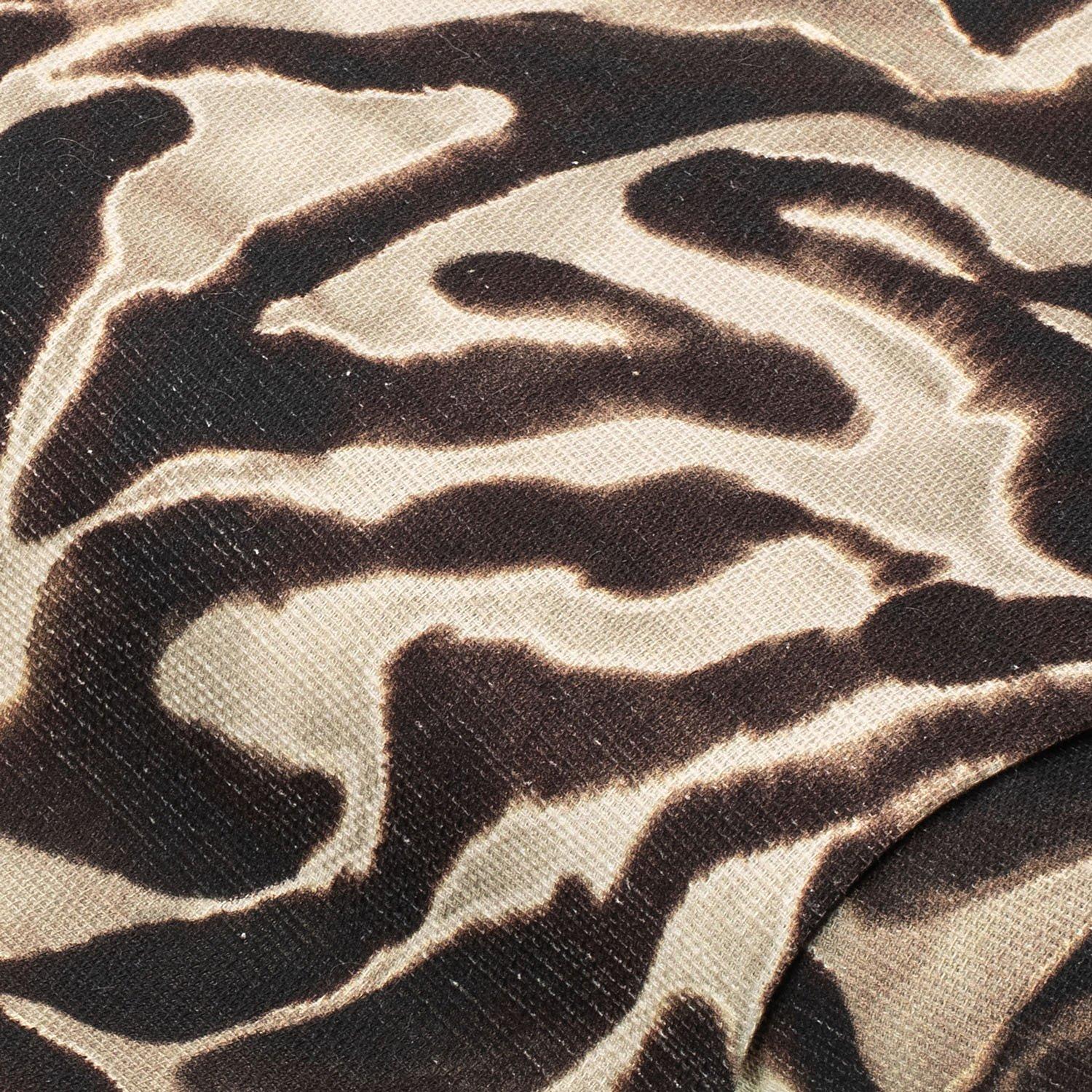 Baumwoll-Struktur-Canvas "Animal", braun-color